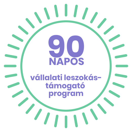 90 napos vállalati leszokástámogató program